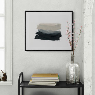 Mindful 1 - Neutraal Abstract minimalistisch schil Poster