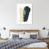 Mindful 2 minimalistische Abstracte canvasmuurkuns Canvas Afdruk (Insitu (Slaapkamer))