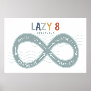 Mindful Ademhaling Lazy 8 Ademhaling Poster