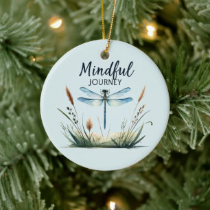 Mindful Journey - Dragonfly Natuur Keramisch Ornament