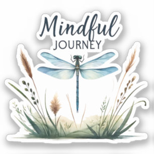 Mindful Journey - Dragonfly Natuur Sticker