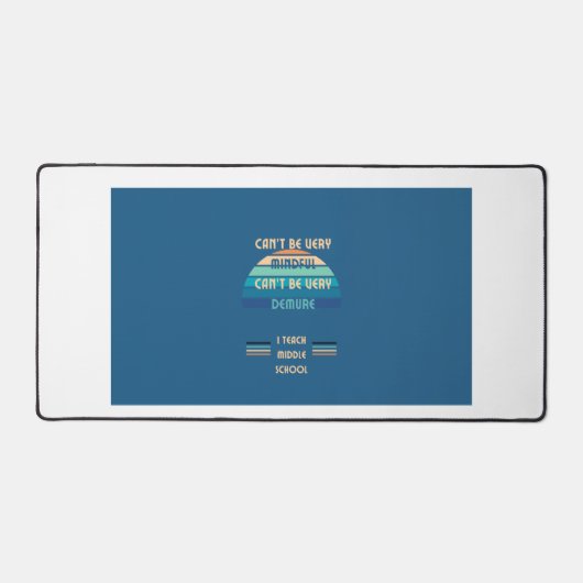 Mindful Middle School Teacher Desk Pad (Voorkant)