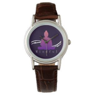 "Mindful" mooie Boeddha. Horloge