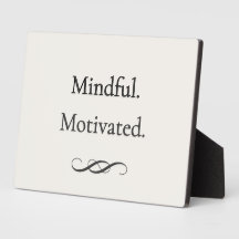 Mindful Motivated — Zachte Focus Plaquette