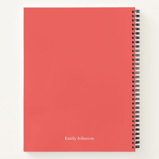 Mindful Motivation Quote Gepersonaliseerd Notitieb Notitieboek (Achterkant)