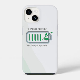 Mindful Opladen: Hoesje voor zelfzorg telefoon iPhone 14 Hoesje