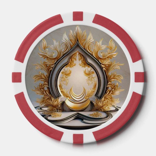 "Mindful Peaceful Haven" Poker Chips (Voorkant)