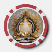 "Mindful Peaceful Haven" Poker Chips (Achterkant)