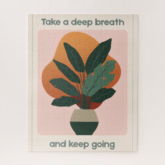 Mindful Potplant Puzzel (Verticaal)
