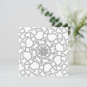 Mindful Summer: bloemenpatroon kleurstof Kaart (Staand voorkant)