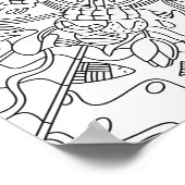 Mindful Summer: creatieve en speelse kleuren Poster (Hoek)