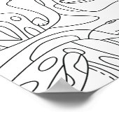 Mindful Summer: Funny Melting Cats Kleuren Poster (Hoek)