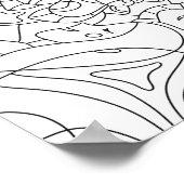 Mindful Summer: speels kleurend Poster (Hoek)