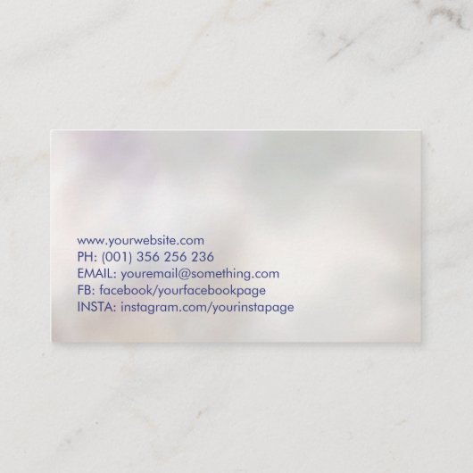 Mindful Wings - Vlinderbrein Visitekaartje (Achterkant)