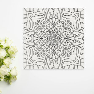 Mindful Zomer: Vreedzame Botanische Kleuring Poster