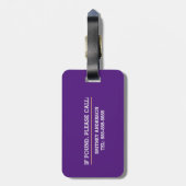 Mindfulness & Gepersonaliseerde Tas Aandacht Label Bagagelabel (Achterkant verticaal)