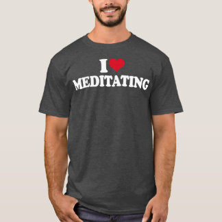 Mindfulness Ik hou van het Mediteren van Yoga T-shirt