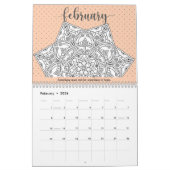 Mindfulness Mandala 2024 Kleuren Kalender (Feb 2026)