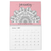 Mindfulness Mandala 2024 Kleuren Kalender (Jan 2027)