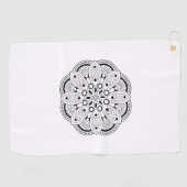 Mindfulness Mandala Design Golf Serviette (Horizontal)