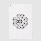Mindfulness Mandala Design Golf Serviette (Devant)