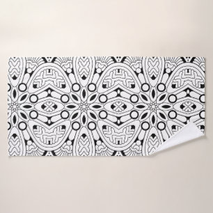 Mindfulness Mandala Design Yoga Serviette de bain