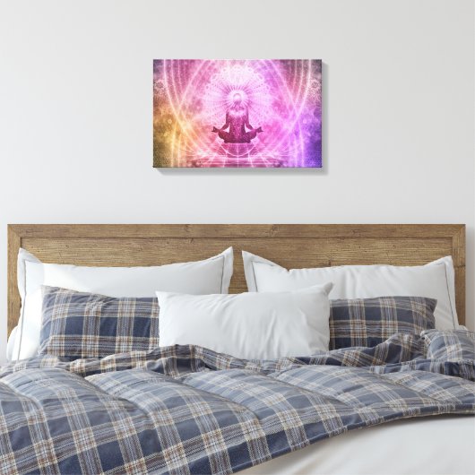 Mindfulness meditatie verpakt canvas (Insitu (Slaapkamer))