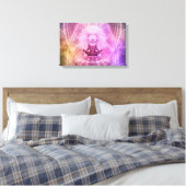 Mindfulness meditatie verpakt canvas afdruk (Insitu (Slaapkamer))