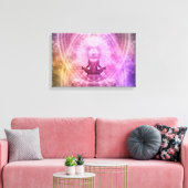 Mindfulness meditatie verpakt canvas afdruk (Insitu (Woonkamer))