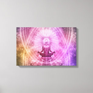 Mindfulness meditatie verpakt canvas afdruk