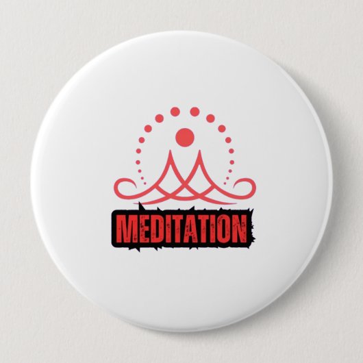 Mindfulness Meditation Ronde Button 4,0 Cm (Voorkant)