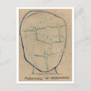 Mindfulness of impermanence. briefkaart