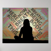 MINDFULNESS Poster Meditatie Adem Stilte (Voorkant)