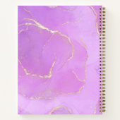 Mindfulness Purpleplein Pink Gold Waterverf gemarm Notitieboek (Achterkant)