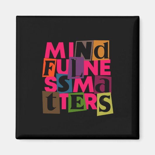 Mindfulness S Sticker Magneet (Voorkant)