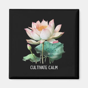 Mindfulness Spreuk Minimaal Yoga T-shirt Kweek Rus Magneet