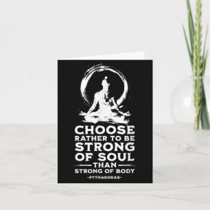 Mindfulness Stoïcijnse filosofie Pythagoras Quote Kaart