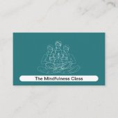 Mindfulness Visitekaartjes van de klasse Yoga (Voorkant)
