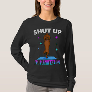 Mindfulness voor vrouwen Yoga Hond Zen Meditatie T-shirt