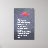 Mindfulness Wall Art Letter Expressions krijtbord Canvas Afdruk (Voorkant)