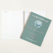 Mindfulness Wellness Consultant Zen Lotus Blauwgro Planner (Display)