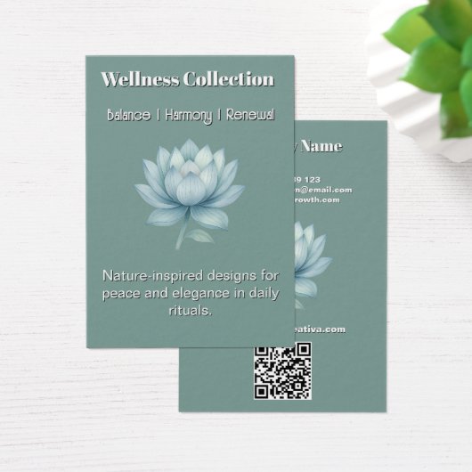 Mindfulness Wellness Consultant Zen Lotus Flower (Bureau)