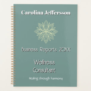 Mindfulness Wellness Consultant Zen Lotus Turquois