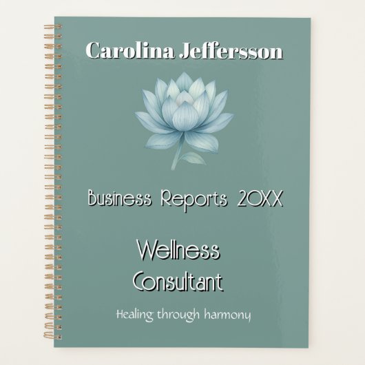 Mindfulness Wellness Consultant Zen Lotus Turquois (Devant)