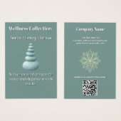 Mindfulness Wellness Consultant Zen Stones Lotus (Devant & derrière)