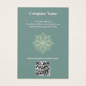 Mindfulness Wellness Consultant Zen Stones Lotus Visitekaartje (Achterkant)