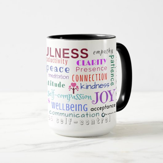Mindfulness Word Jumble Mok (Voorkant rechts)
