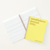 Mindfulness Yellow Gold Minimalist tekst Notitieboek (Binnen)