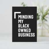 Minding van mijn zwarte Shirt voor bedrijven RSVP Kaartje (Staand voorkant)