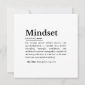 Mindset Definition Quote Kaart (Voorkant)